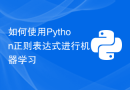 如何使用Python正则表达式进行机器学习
