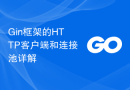 Gin框架的HTTP客户端和连接池详解