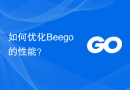 如何优化Beego的性能？