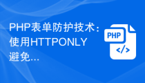 PHP表单防护技术：使用HTTPONLY避免cookie劫持