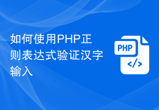 如何使用PHP正则表达式验证汉字输入