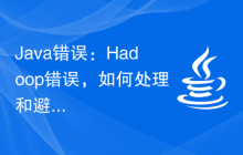 Java錯(cuò)誤：Hadoop錯(cuò)誤，如何處理和避免