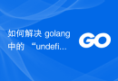 如何解决 golang 中的 “undefined: path.Join” 错误？