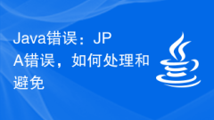 Java エラー: JPA エラー、処理方法と回避方法