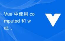 Vue 中使用 computed 和 watch 实现数据计算与监听的技巧