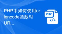 How to use urlencode function to encode URL in PHP