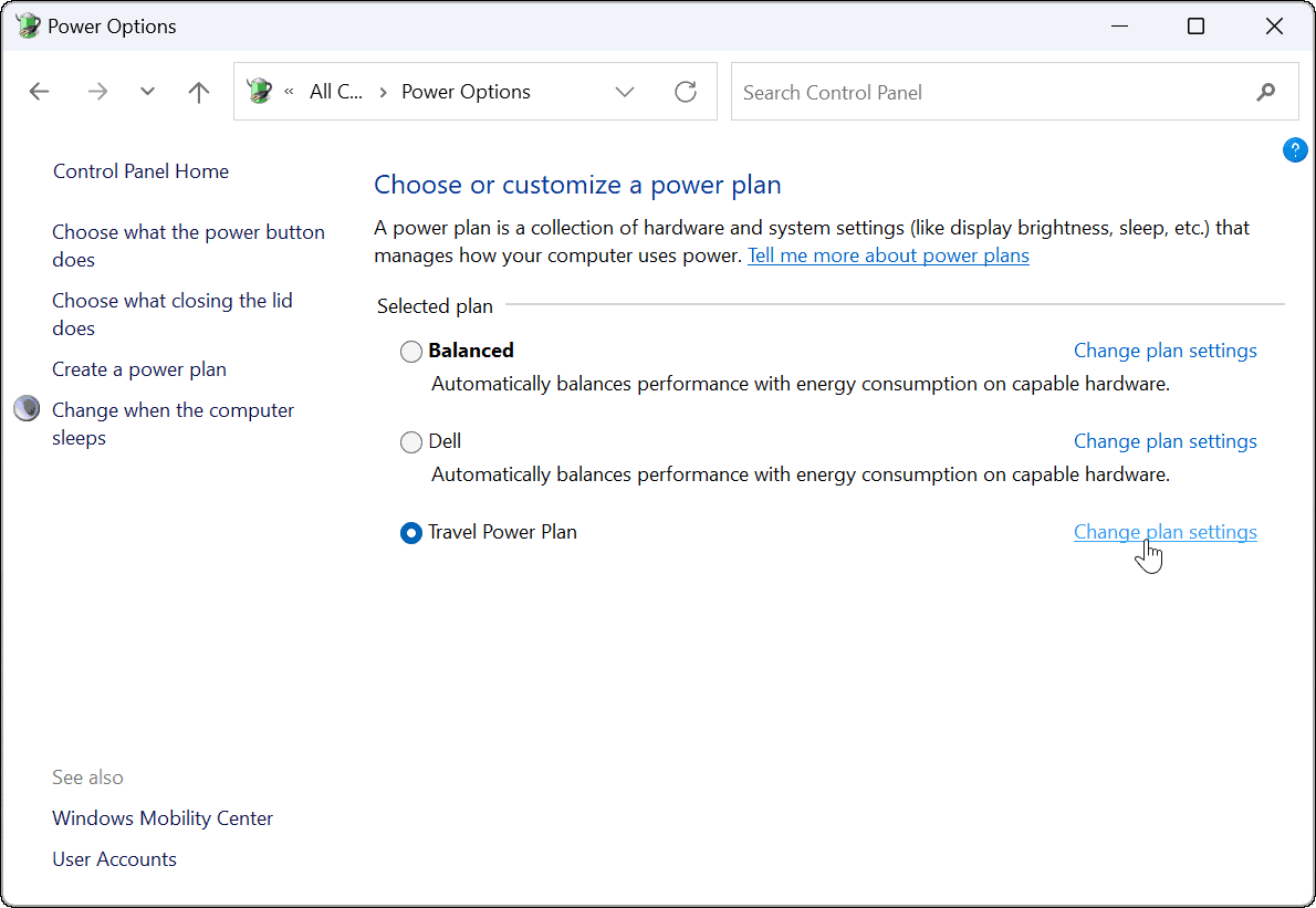 So erstellen Sie einen Energieplan in Win11