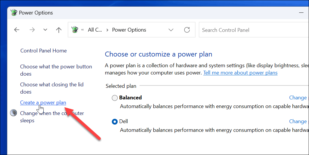 So erstellen Sie einen Energieplan in Win11