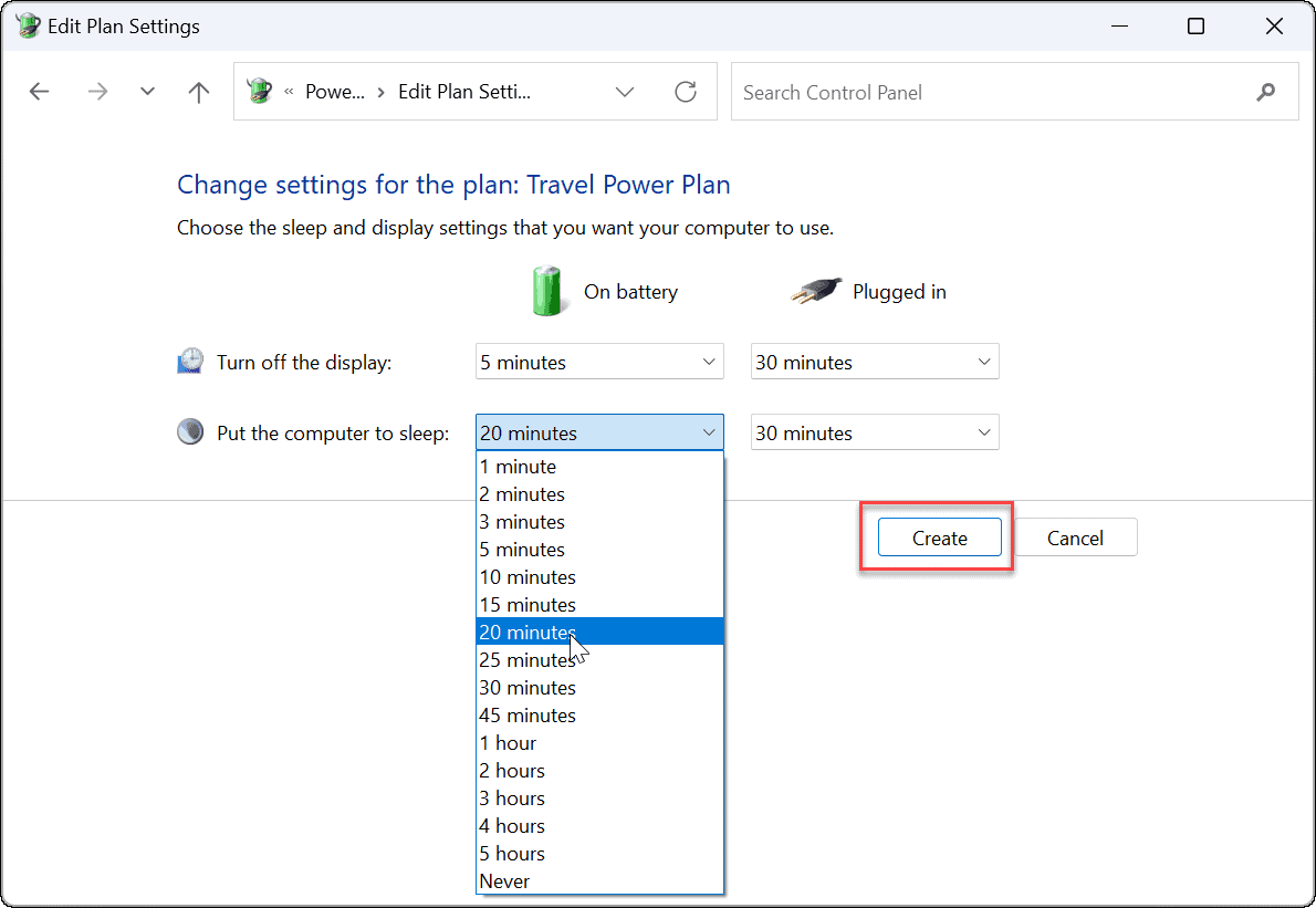 So erstellen Sie einen Energieplan in Win11