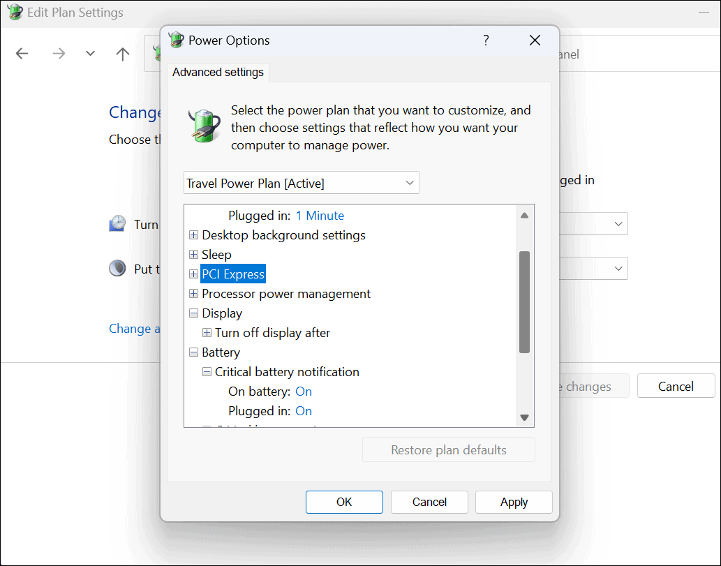 So erstellen Sie einen Energieplan in Win11