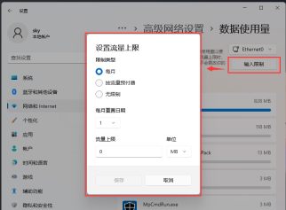 Win11怎么样查看电脑流量使用情况