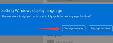 How to change the system language in win11