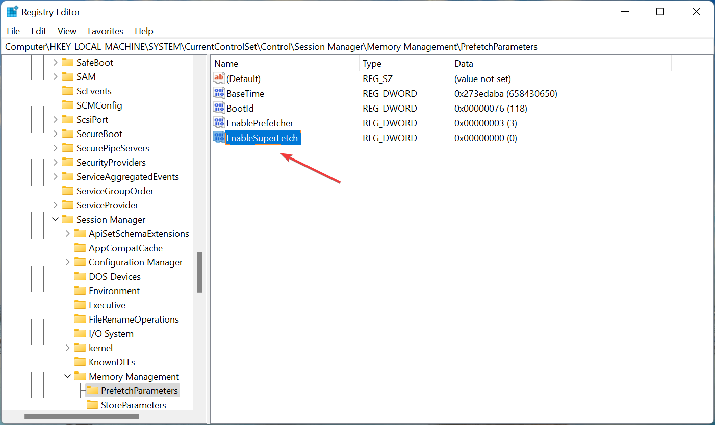 How to turn off Superfetch service in Win11