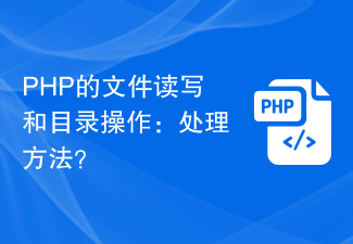 Operasi membaca, menulis dan direktori fail PHP: Bagaimana untuk menanganinya?