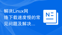 Solving common problems and solutions for slow download speeds on Linux networks