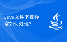 Java文件下載異常如何處理？