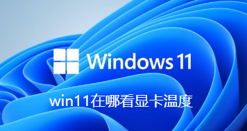 How to check the graphics card temperature in win11