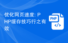优化网页速度: PHP缓存技巧行之有效