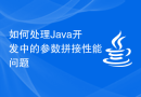 如何处理Java开发中的参数拼接性能问题