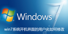 win7系统开机界面的用户名如何修改