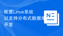 配置Linux系统以支持分布式数据库开发