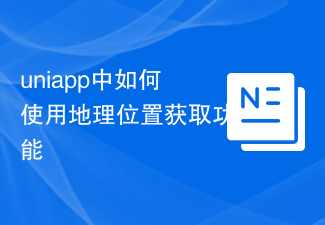 So verwenden Sie die Funktion zur geografischen Standorterfassung in uniapp