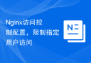 Nginx访问控制配置，限制指定用户访问