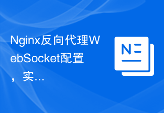 リアルタイム通信を実現するための Nginx リバース プロキシ WebSocket 構成