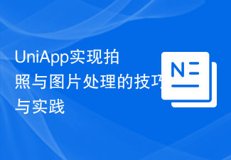 UniApp实现拍照与图片处理的技巧与实践