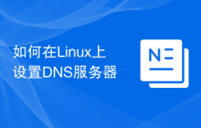 如何在Linux上设置DNS服务器