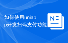 如何使用uniapp开发扫码支付功能