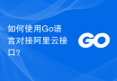 如何使用Go语言对接阿里云接口？