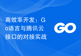 高效率开发：Go语言与腾讯云接口的对接实战