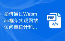 如何通过Webman框架实现网站访问量统计和用户行为分析？