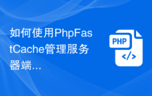 如何使用PhpFastCache管理服务器端缓存