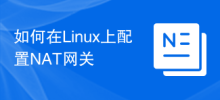 Linux에서 NAT 게이트웨이를 구성하는 방법