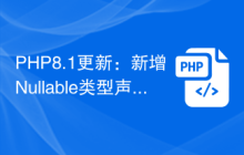PHP8.1更新：新增Nullable类型声明