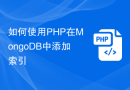 如何使用PHP在MongoDB中添加索引