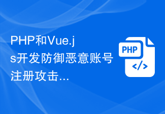 PHP和Vue.js开发防御恶意账号注册攻击的应用程序