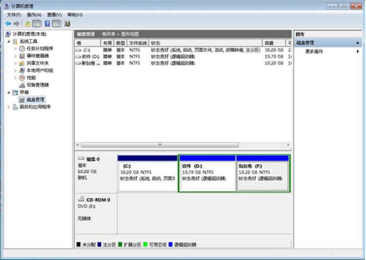 Detailed step-by-step tutorial on win7 hard disk partitioning