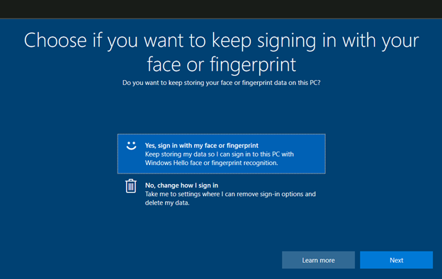 微软宣布 Windows Hello 改版，Windows 11/10 会要求你“选择是否要继续使用你的面部或指纹登录”