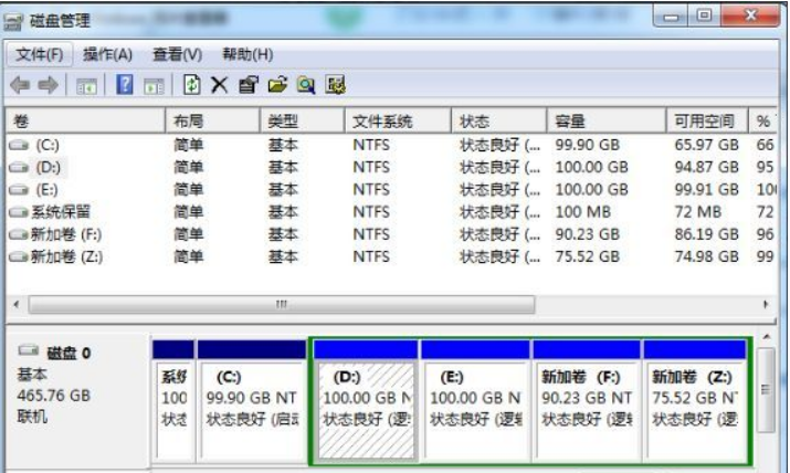 win7系统分区的步骤教程