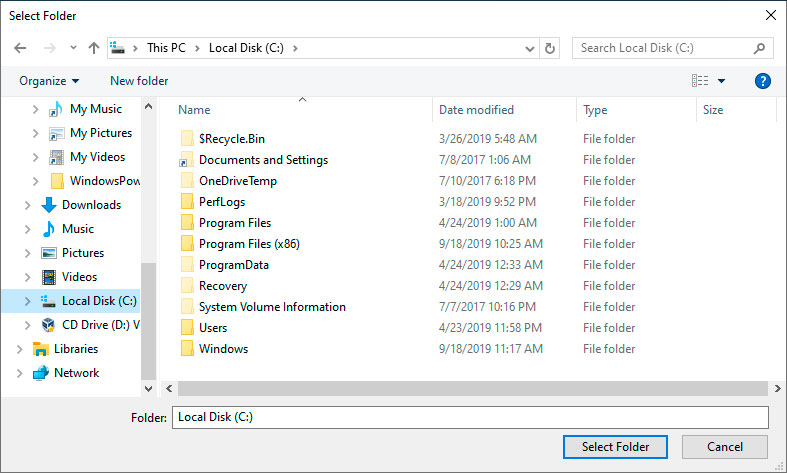 Cara menggunakan Windows Defender untuk mengimbas folder dalam Win10.