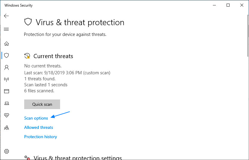 Comment utiliser Windows Defender pour analyser des dossiers dans Win10.