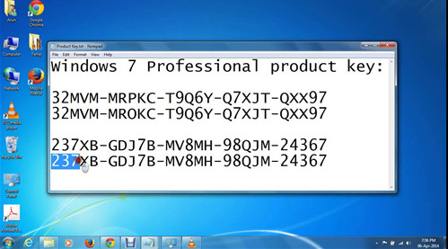 win7 activation key permanent activation