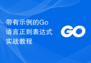 带有示例的Go语言正则表达式实战教程
