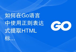 如何在Go語言中使用正規表示式擷取HTML標籤內容