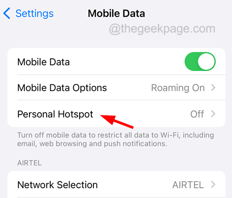 Personal hotspot option not found on iPhone [Fixed]