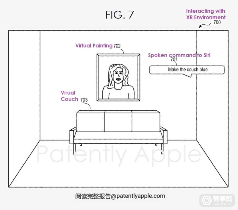 苹果AIGC专利：可通过语音指令生成AR/VR虚拟场景