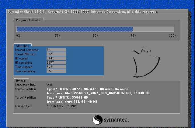 win7 ghost纯净版安装的步骤教程